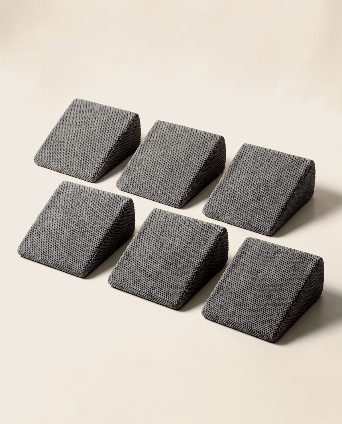 The complete set of six Doxie Guard stair wedges
